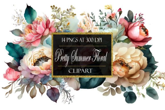 Download Pretty Summer Floral Clipart - Floral Collection