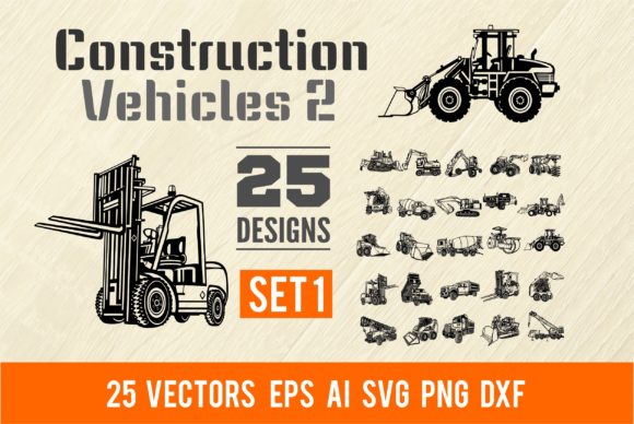 Download Construction Vehicles 2 Set 1 Bundle 25 - Premium Resources