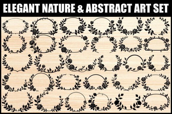 Download Elegant Floral Frame Clipart Bundle - Floral Collection