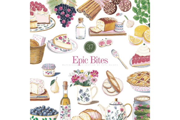Download Watercolor Food Clipart Set - Watercolor food Collection