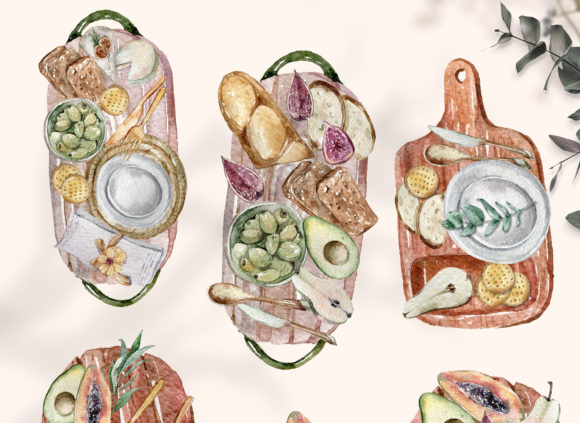 Download Watercolor Food and Fruit Clipart- 5 Png - Premium Resources